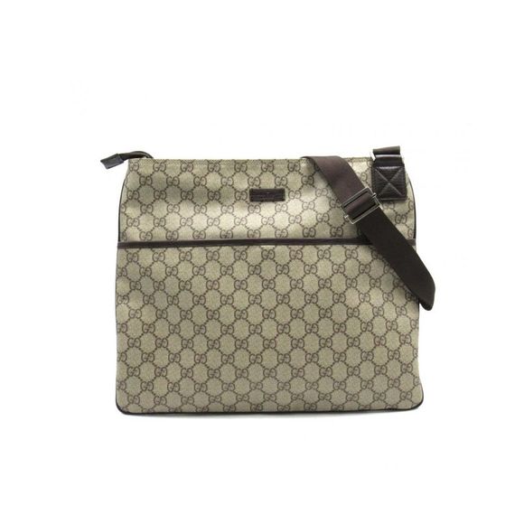 Gucci Handbags - Pre Loved Gucci GG Supreme Flat Messenger Bag